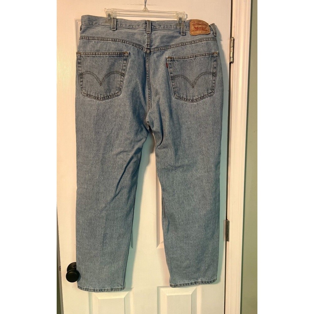 Levis 550 Relaxed Fit Jeans Mens 40x30 Blue Medium Wash Tapered Leg Denim